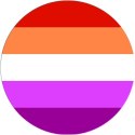 Przypinka flaga - lesbian