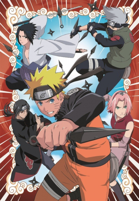 Puzzle 1000 elementów Naruto + poster Puzzle 1000 elementów Naruto + poster