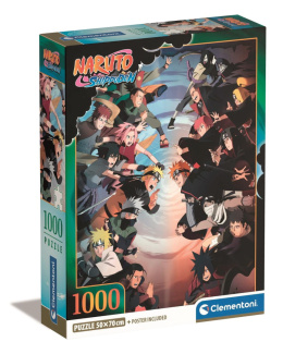 Puzzle 1000 elementów Naruto + poster