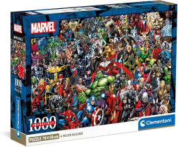 Puzzle 1000 elementów Marvel + poster