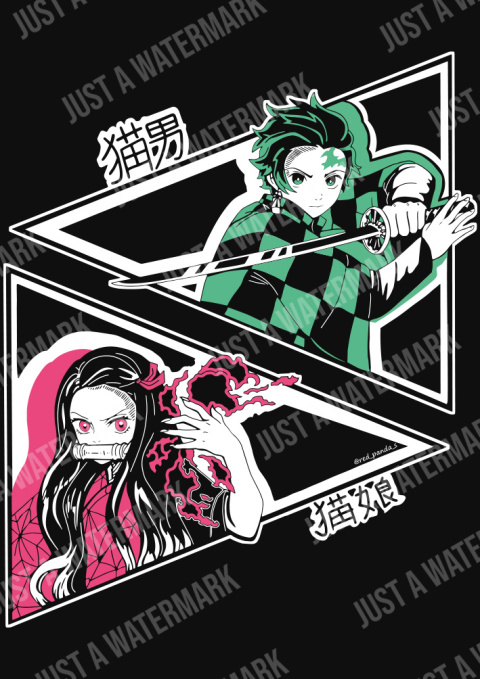 Koszulka A Cat Boy and a Cat Girl Koszulka A Cat Boy and a Cat Girl