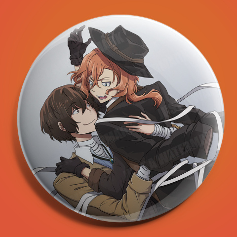 Przypinka inspirowana serią Bungo Stray Dogs Przypinka inspirowana serią Bungo Stray Dogs