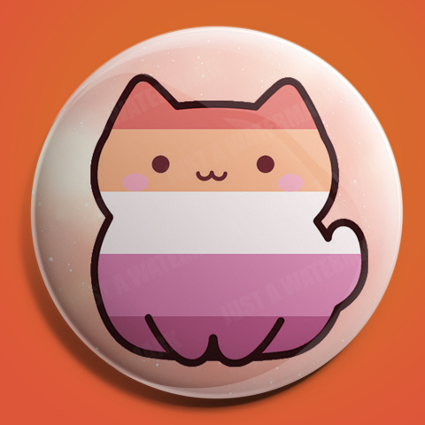 Przypinka Uroczy Kotek inspirowana flagami LGBTQ+ Przypinka Uroczy Kotek inspirowana flagami LGBTQ+