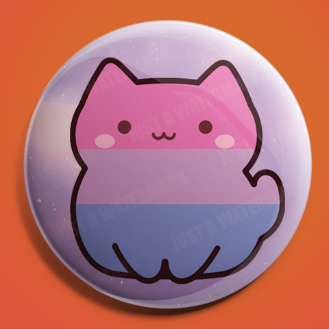 Przypinka Uroczy Kotek inspirowana flagami LGBTQ+ Przypinka Uroczy Kotek inspirowana flagami LGBTQ+