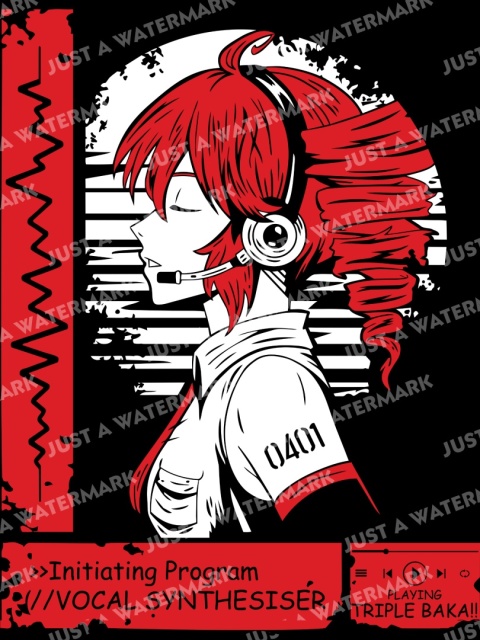 Koszulka Muzyczna Waifu