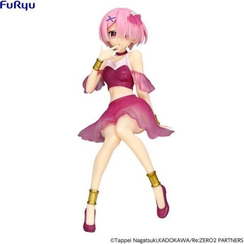 Re:Zero Starting Life in Another World Noodle Stopper PVC Figure - Ram Twinkle Party Another Color Ver.